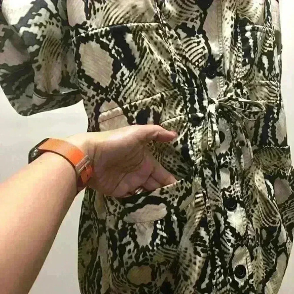 ELLEN TRACY Oversized Leopard Print Coat - Picture 5 of 11